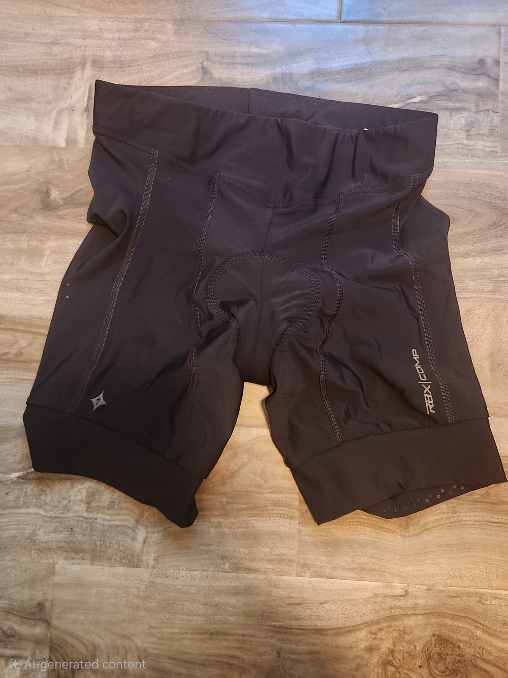 Women's Black Cycling Shorts RBX Comp